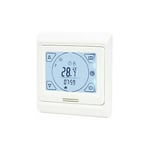 Thermostat Chauffage au Sol Electrique Programmable 16A avec Sonde, Numérique Thermostat d'ambiance Plancher Chauffant Régulateur Écran tactile lcd