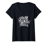 Womens Disney Haunted Mansion Movie Madame Leota Foolish Mortals V-Neck T-Shirt