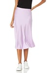 The Drop Women's Maya Silky Slip Skirt, Lavendula, 3XL Plus