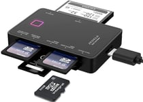 7 En 1 Lecteur De Carte Usb 3.0 Compatible Avec Une Grande Majorités Des Cartes Mémoires Supporte Sd, Sdhc, Sdxc, Ms, Micro Sd, Micro Sdxc, Micro Sdhc, I, T-Flash Etc.