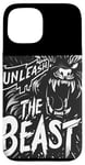 Coque pour iPhone 15 Déclaration cool Unleash the Beast pour garçons et filles