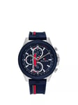 Tommy Hilfiger 1792083 Men's Chronograph Silicone Strap Watch, Navy