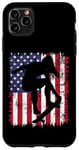 Coque pour iPhone 11 Pro Max Skateboard Girl Skateboarder Drapeau américain Patineuse Roll 2