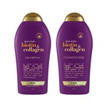 OGX Biotin &Collagen Shampoo &Conditioner Unique Precious Formula Pack 2x577ml