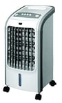 Velamp COOLER31 Rafraîchisseur, humidificateur, Ventilateur, Refroidisseur. 3 Vitesses. avec Roues. Débit d'air réglable, 80W. Capacité du réservoir 3,5 L, Blanc