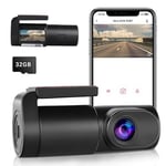 Dash Cam Front with SD Card,1080P WiFi Dash Camera for Cars, Car Camera Dash with 0.96" mini screen Parking Monitor, Night Vision, 140° Wide Angle,WDR, App Control, G-Sensor,Easy Installation