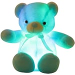 Lysande LED Färgglada Nalle Nattlampor Lysande Glöd Glödande Teddy Bear Gosedjur Plyschleksak Barn Kvinnor