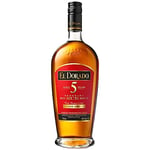 El Dorado 5 Year Old Gold Rum, 70 cl - Award Winning Premium Rum - Aged for 5 Years - Flavours of Caramel and Spice - Perfect for Cocktails and Sipping