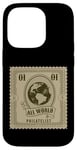 Coque pour iPhone 14 Pro Collectionneurs de timbres amusants Philatélie All World pour homme