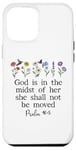 Coque pour iPhone 12 Pro Max God is in the Midst of Her She Will Not Be Moved Psalm 46:5