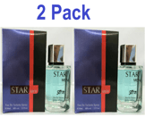 2 x Men's Designer Perfume Star Men EDT Spray Aftershave for him Fragrance 100ml