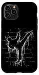 Coque pour iPhone 11 Pro Martial Street Art Fighter Side-Kick Roundhouse TaeKwonDo