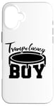 Coque pour iPhone 16 Plus Trampoline Guy Entraîneur de trampoline