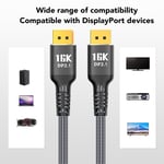 9.8Ft Displayport Extension Cable Displayport 2.1 Cable 16K At 30Hz 40Gbps Set