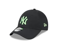 New Era New York Yankees MLB Neon Pack Black Neongreen 9Forty Adjustable Cap - One-Size