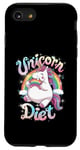 Coque pour iPhone SE (2020) / 7 / 8 Unicorn Diet Magical Rainbow Unicorn Princess