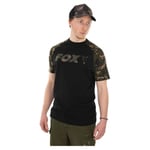 Fox Black/Camo Raglan T-Shirt - XL