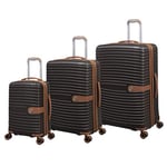 it luggage Encompass 3 Piece Hardside 8 Wheel Expandable Spinner Set, Coffee Bean, 3 PC Set, Encompass 3 Piece Hardside 8 Wheel Expandable Spinner Set