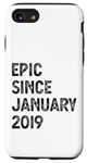 Coque pour iPhone SE (2020) / 7 / 8 6ème anniversaire garçons filles épique depuis août 2019