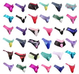 yosriling Men's lace underwear briefs sissy pouch panties thong for men, 5pcs Randomly Selected,New Without Tags, L