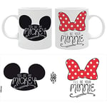 The Good Gift Disney - Tasse - 320 ml - Mickey Minnie - Cadeau parfait pour les amoureux et les amis