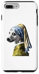 Coque pour iPhone 7 Plus/8 Plus Chien avec une perle boucle d'oreille chemise chien drôle