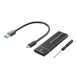 M.2 Nvme Ssd-höljesadapter 10gbps Usb C 3.1 Gen2 Nvme-hölje Extern Nvme-läsare Nvme