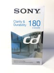 Sony CD 180 3 Hour Blank VHS Video Cassette Tapes NEW SEALED