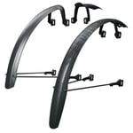 SKS Speedrocker XL Gravel Road Mudguard Set - 700c Black /