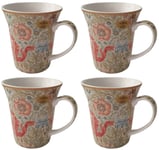 William Morris Mug Set In Gift Box Set Of 4 Fine China Mug Floral Compton Design