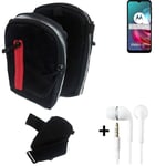  Holster / Shoulder + earphones for Motorola Moto G30 Bag Extra Belt Case