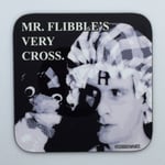 MR FLIBBLE'S VERY CROSS - Red Dwarf Coaster / Bar Mat - Sturdy, Gloss, Original