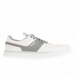 Timberland Mens Maple Grove Low Lace Trainers in White Grey Leather (archived) - Size UK 7