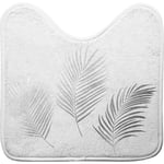 Tapis contour de wc Orbelles Blanc Argent