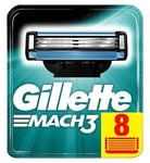 Gillette Mach 3 Replacement Razor Blades - 8 Pack