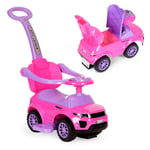 Rider walker pusher 3in1 leksaksbil superbil, rosa