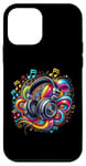 Coque pour iPhone 12 mini Casque hip-hop urbain rétro vintage dj fantaisie graffiti