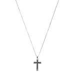 Emporio Armani Necklace for Men , Length: 500mm + 50mm / Size pendant: 25mm x 35mm x 3.5mm Silver Stainless Steel Necklace, EGS1705040