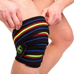 Knee Wraps - Black/blue/red/yellow 2,5M