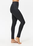 Tu Black Glitter Medium-Warmth Thermal Leggings M female