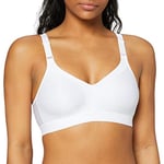 Triumph Womens Triaction Wellness Sports Bra Non-wired, White, 32D UK