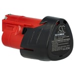 Battery for Milwaukee M12 DE GG-401B CPP2B-602X GG-0 GG DE-201C DE-0C H 2Ah 12V