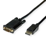 Value 11.99.5804 Câble Displayport 5 M Vga (d-sub) Noir