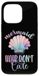 iPhone 13 Pro Black Mermaid Hair Dont Care,Rainbow Mermaid Hair Don't Care Case