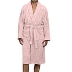 Superior Peignoir de Bain en éponge S en Coton, Unisexe, Rose