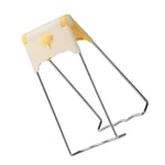 (Yellow)Hot Dish Plate Clip House Cooking Utensils Tongs Folding Hot Plate Bowl