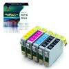 Tonerweb Epson Stylus SX 600 FW - Blekkpakke Sort x 2 + CMY T0711 /T0712/T0713/T0714 (13 ml) Erstatter 2P711 16557