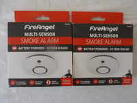 2 x FireAngel ST-622T 10 Year Thermally Enhanced Optical Smoke Alarm Thermoptek