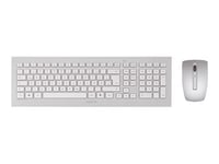 CHERRY DW 8000 - Ensemble clavier et souris - sans fil - 2.4 GHz - Suisse - blanc, argent