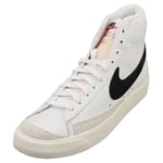 Nike Blazer Mid 77 Vintage Mens Fashion Trainers in White Black - 9 UK